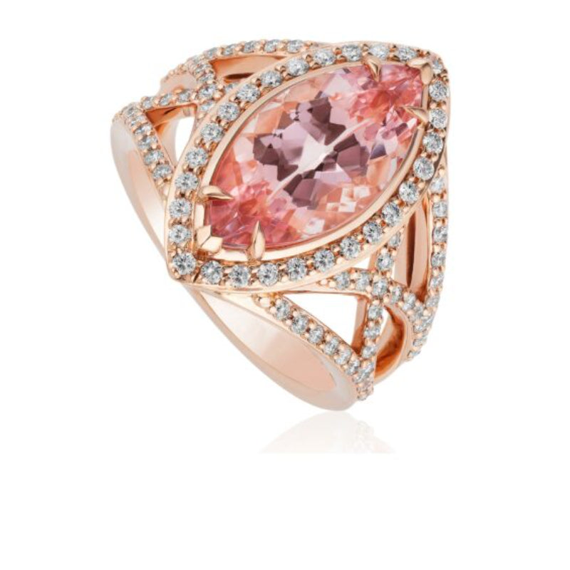 Christopher Designs Morganite Fashion Ring