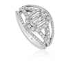 Christopher Designs L'Amour Crisscut  Diamond Engagement Ring