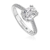 Christopher Designs L'Amour Crisscut® Oval Shape Diamond Engagement Ring