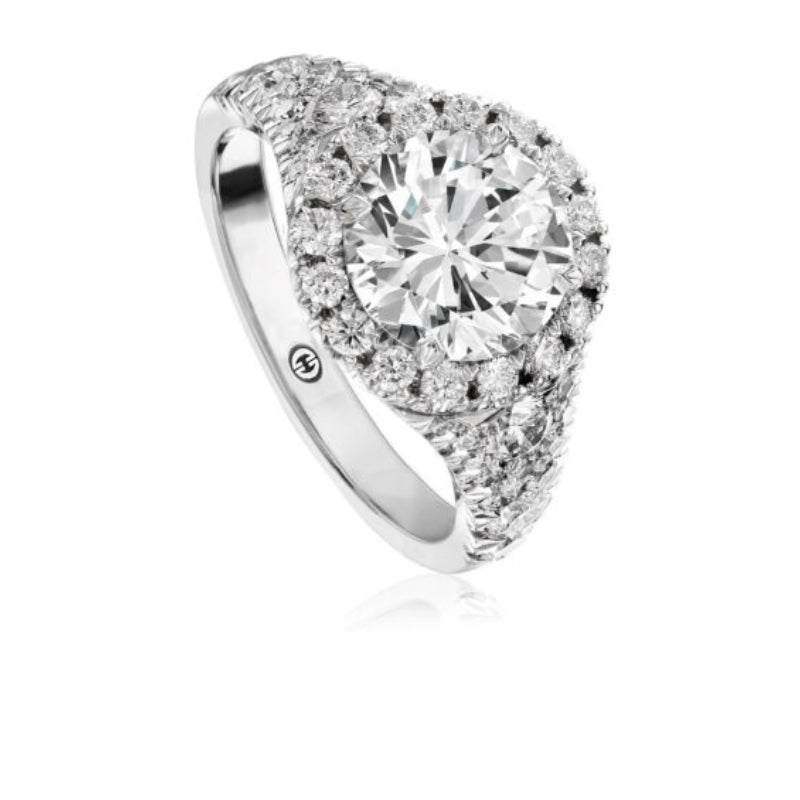 Christopher Designs Elegant Halo Diamond Engagement Ring Setting