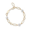 Mikimoto M Code Akoya Cultured Pearl Bracelet in 18K Yellow Gold