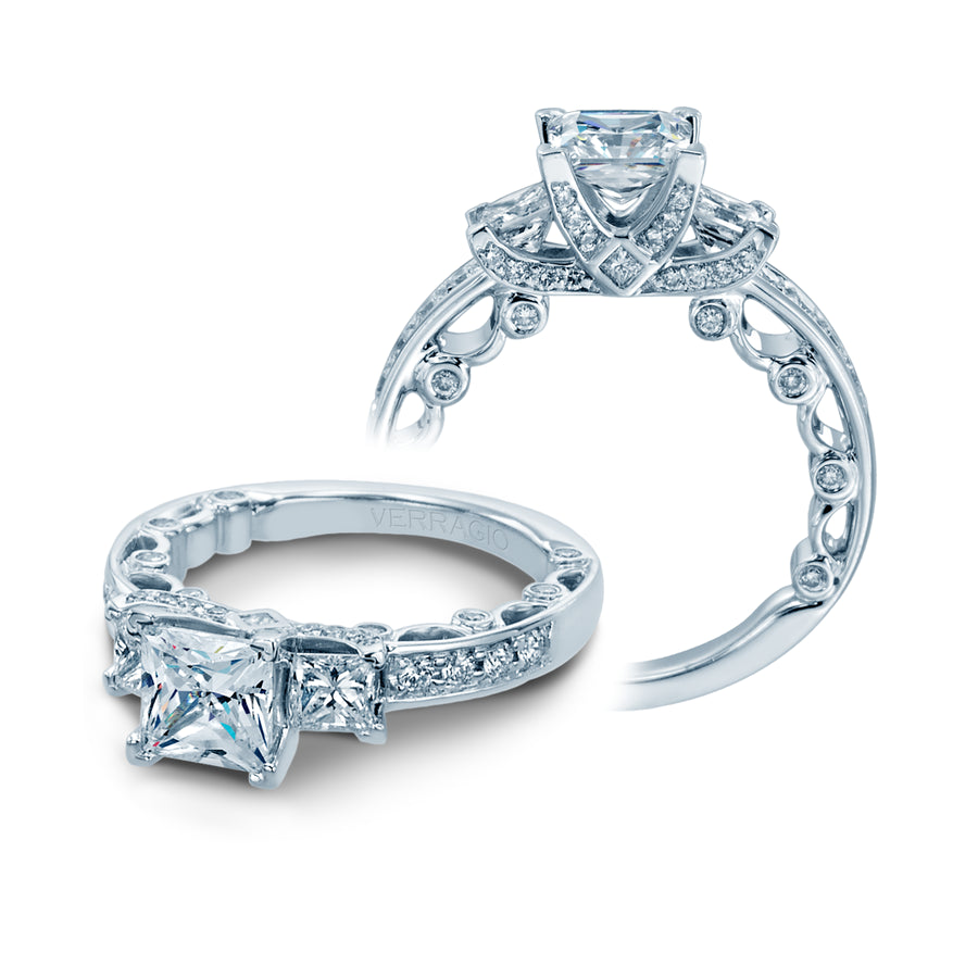 Verragio 18k White Gold Paradiso 1ct Diamond Semi Mount Engagement Ring