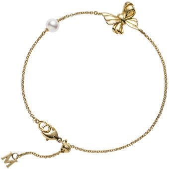Mikimoto Jeux de Rubans Akoya Cultured Pearl Bracelet in 18K Yellow Gold