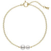 Mikimoto Akoya Cultured Pearl Station Bracelet in 18K Yellow Gold