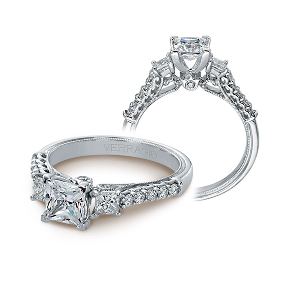 Verragio 14k White Gold 0.40ct Diamond Semi Mount Engagement Ring