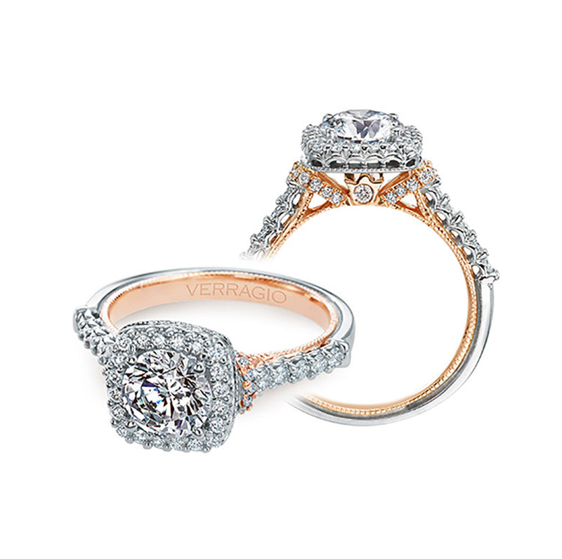 Verragio 14k White Gold 0.50ct Diamond Semi Mount Engagement Ring