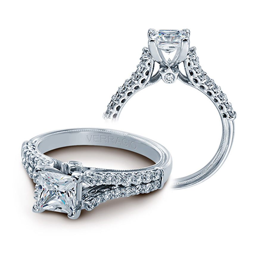 Verragio 14k White Gold 0.50ct Diamond Semi Mount Engagement Ring