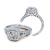 Verragio 14k White Gold 0.50ct Diamond Semi Mount Engagement Ring