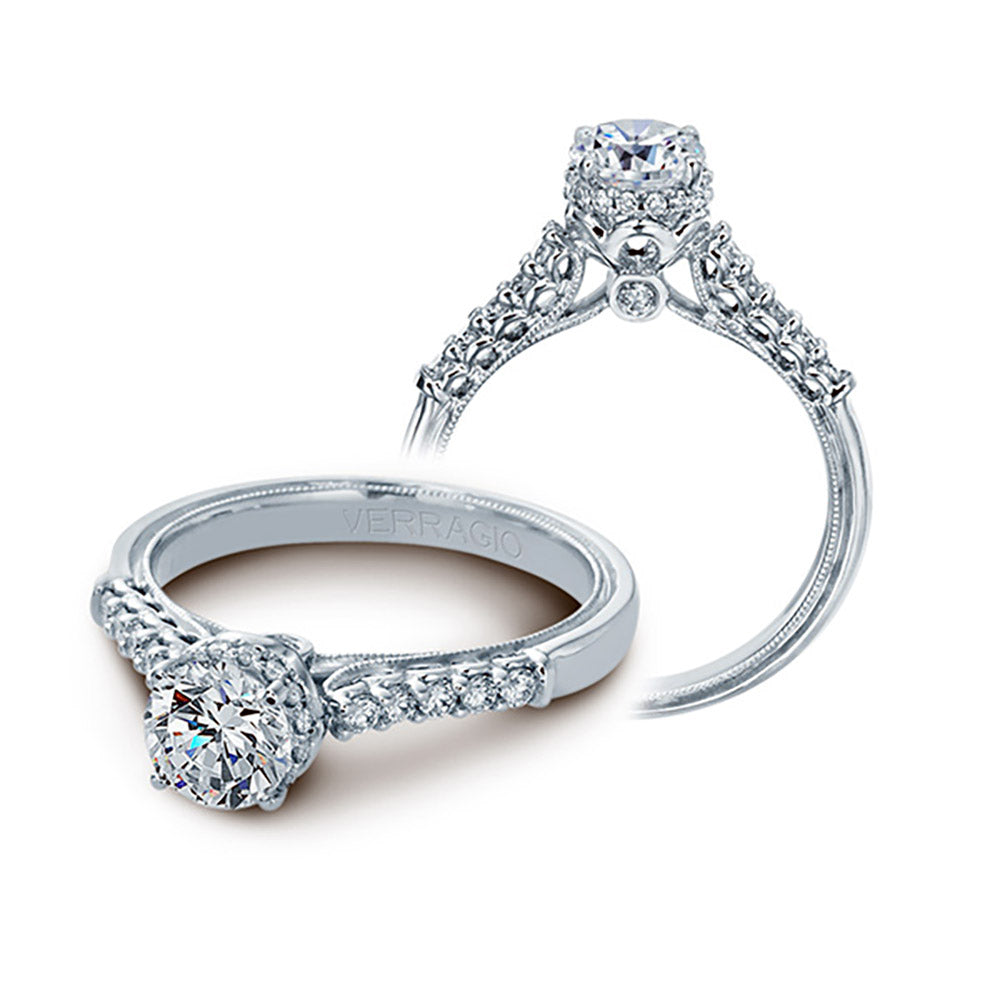 Verragio 14k White Gold 0.30ct Diamond Semi Mount Engagement Ring