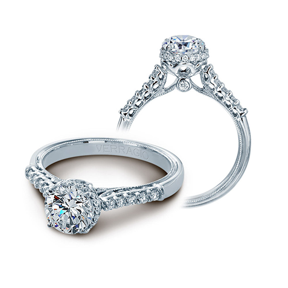 Verragio 14k White Gold 0.40ct Diamond Semi Mount Engagement Ring